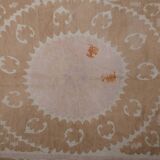 Hand knotted rug, vintage turkish rug 148x167 cm