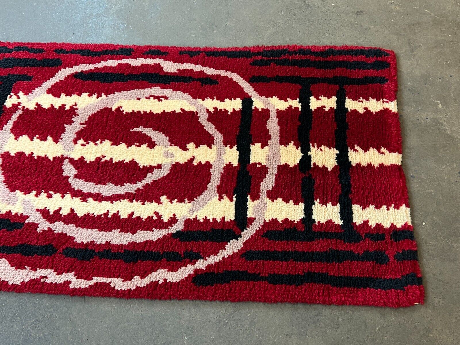 Rug danish design 60s 70s 90x180cm