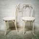 Paire de chaises bistrot Baumann blanches