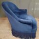 Blue toad armchair