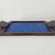 Art deco cathedral glass serving tray 1940s/1950s
