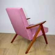 Vintage armchair B-310 VAR pink Jade structural 1970s