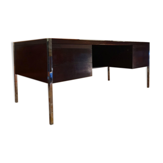 Bureau de Richard Schultz pour Knoll International - bois & métal chromé - 1963