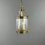 Louis XVI style lantern in bronze and glass, 20th century