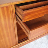 Scandinavian years 50 sideboard sliding doors feet compass