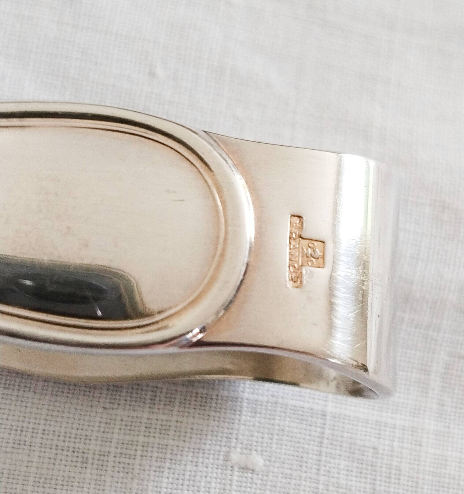 Christofle silver-plated sugar tongs, Albi model