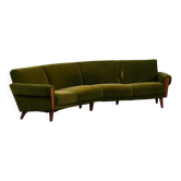 Canapé boomerang vintage danois, Danemark années 1960