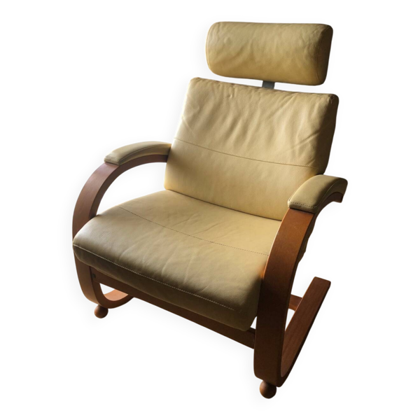 2 fauteuils en cuir Roche Bobois