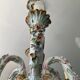 Old chandelier Capodimonte porcelain Italy 6 arms