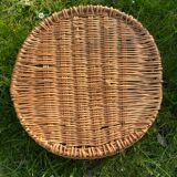 Woven wicker basket
