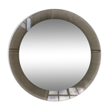 Smoked round design mirror Veca Italy