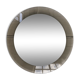 Smoked round design mirror Veca Italy