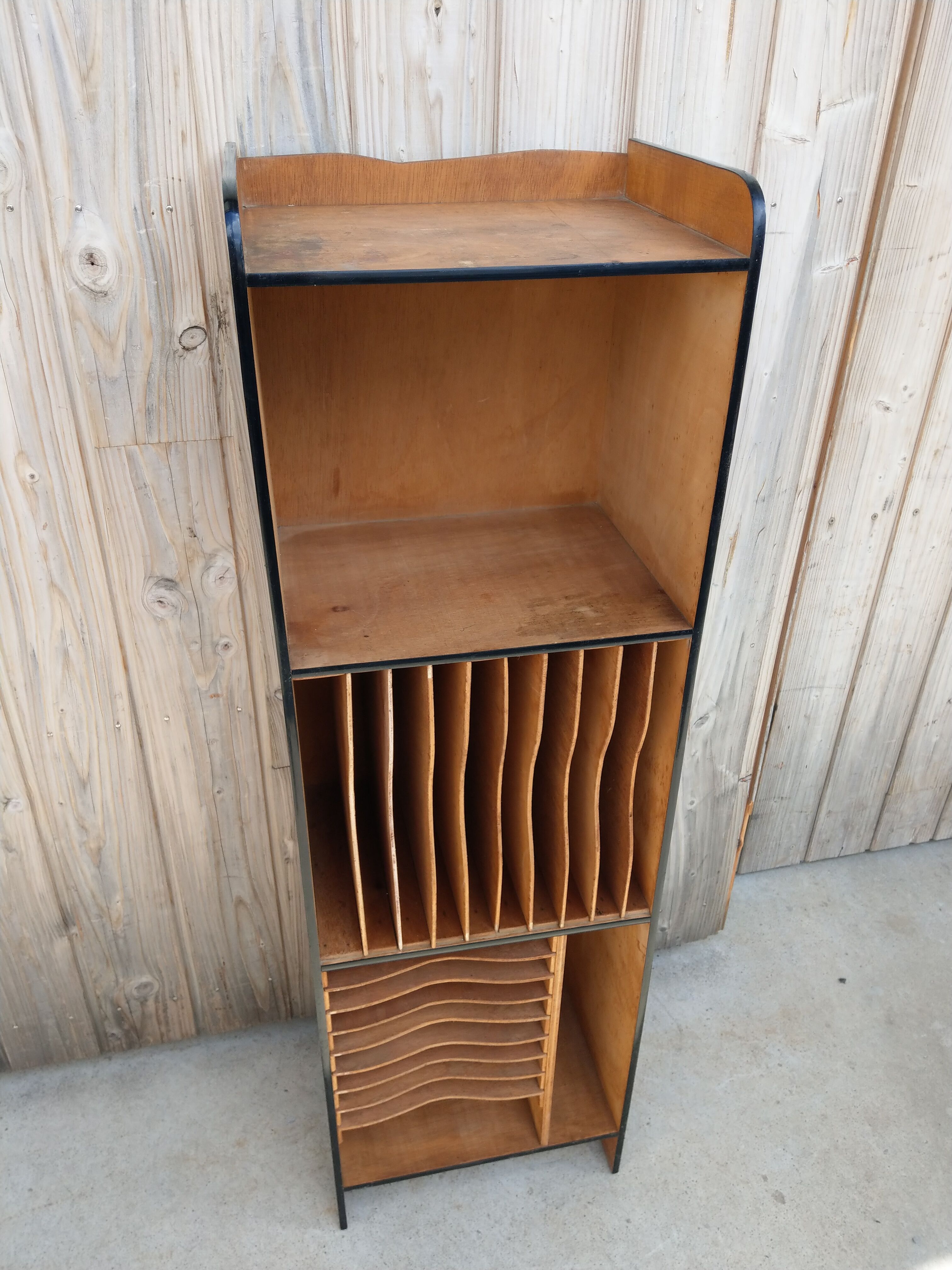 Shelf vinyl records