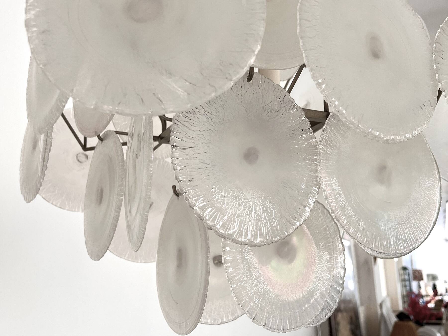 Italian Murano Chandelier by Carlo Nason for Mazzega, 70s