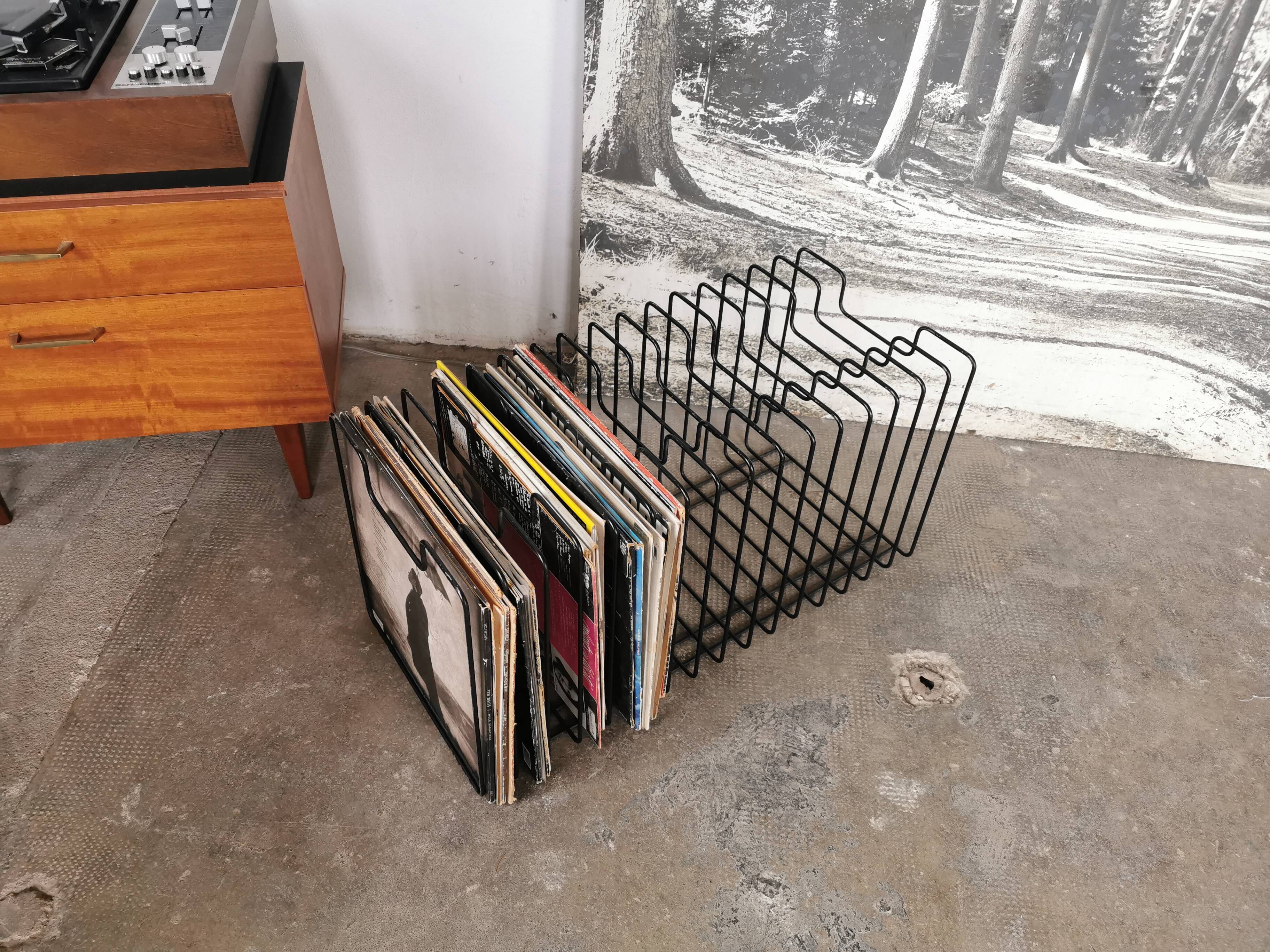 Vinyl door, record holder