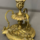 Vase cornet old, soliflore bronze