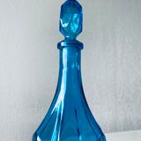 Blue glass decanter