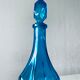 Blue glass decanter