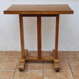 Vintage wooden and veneer drawing table