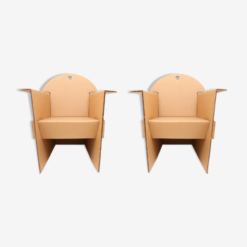Cardboard chairs by Olivier Leblois for Quarter of Hair