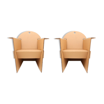 Fauteuils en carton par Olivier Leblois pour Quart de Poil