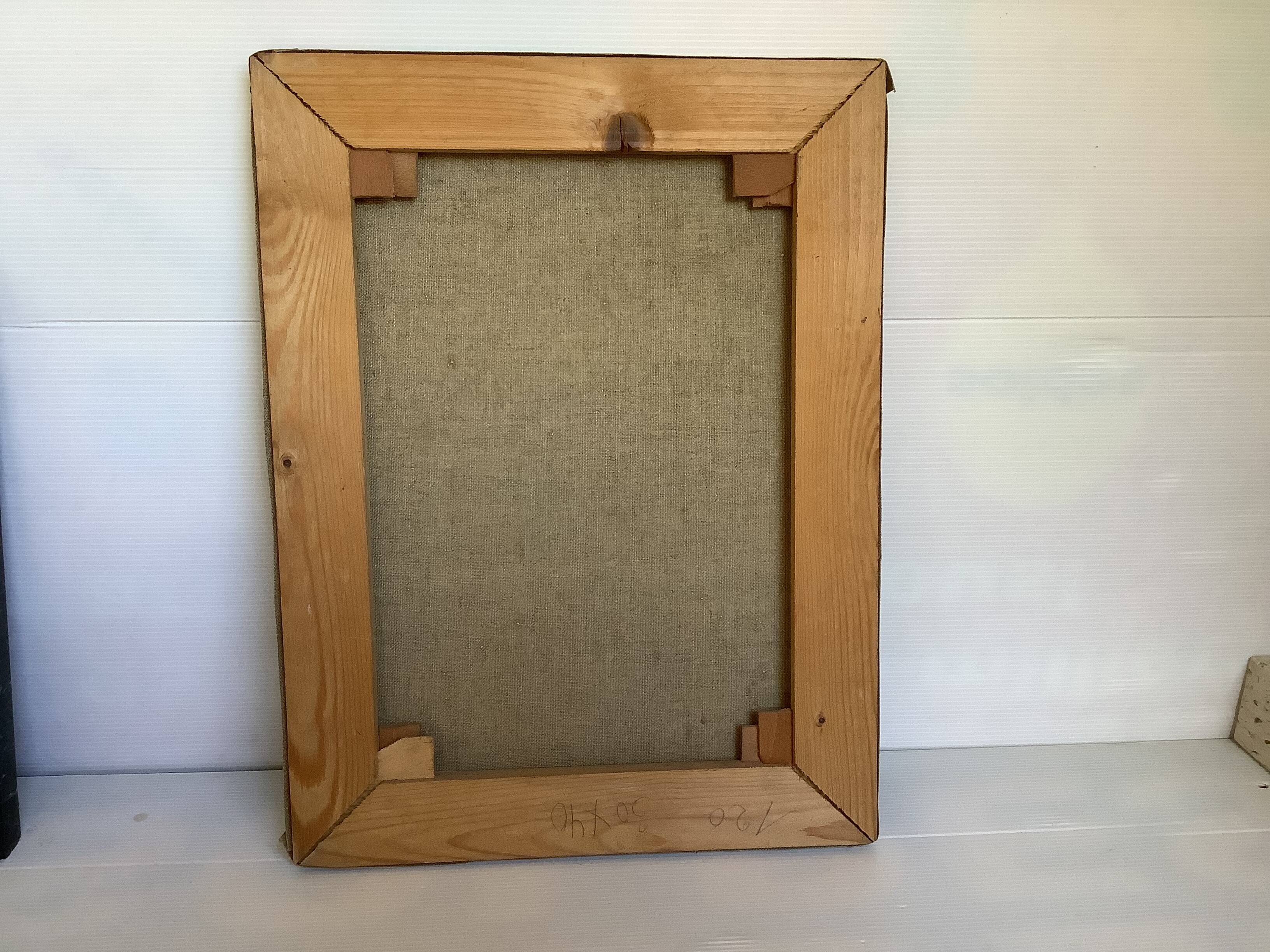 Still life bouquet painting oil on canvas signed