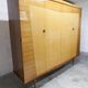 1960 Scandinavian wardrobe, atypical blond wood varnished, 4 doors 3