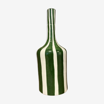 Ridged handmade vase