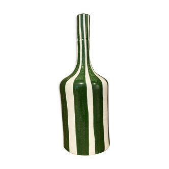 Ridged handmade vase