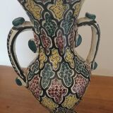 Vase multicolores signé safi