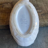Vintage white ceramic fish sauce boat bruno evrard france