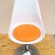 Chaise pivotante vintage pied tulipe orange