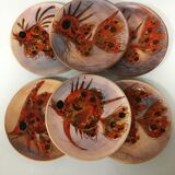 6 plates of fish Monique Brunner, Vence, Vallauris
