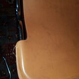 Leather and chrome chairs 1970