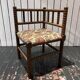 Chaise d’angle en tapisserie