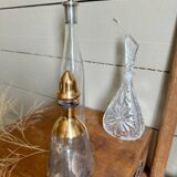 Glass and gilded bottle