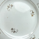 Set of 6 porcelain plates and 6 small mismatched vintage plates ~ Dinner service for 6 people ~