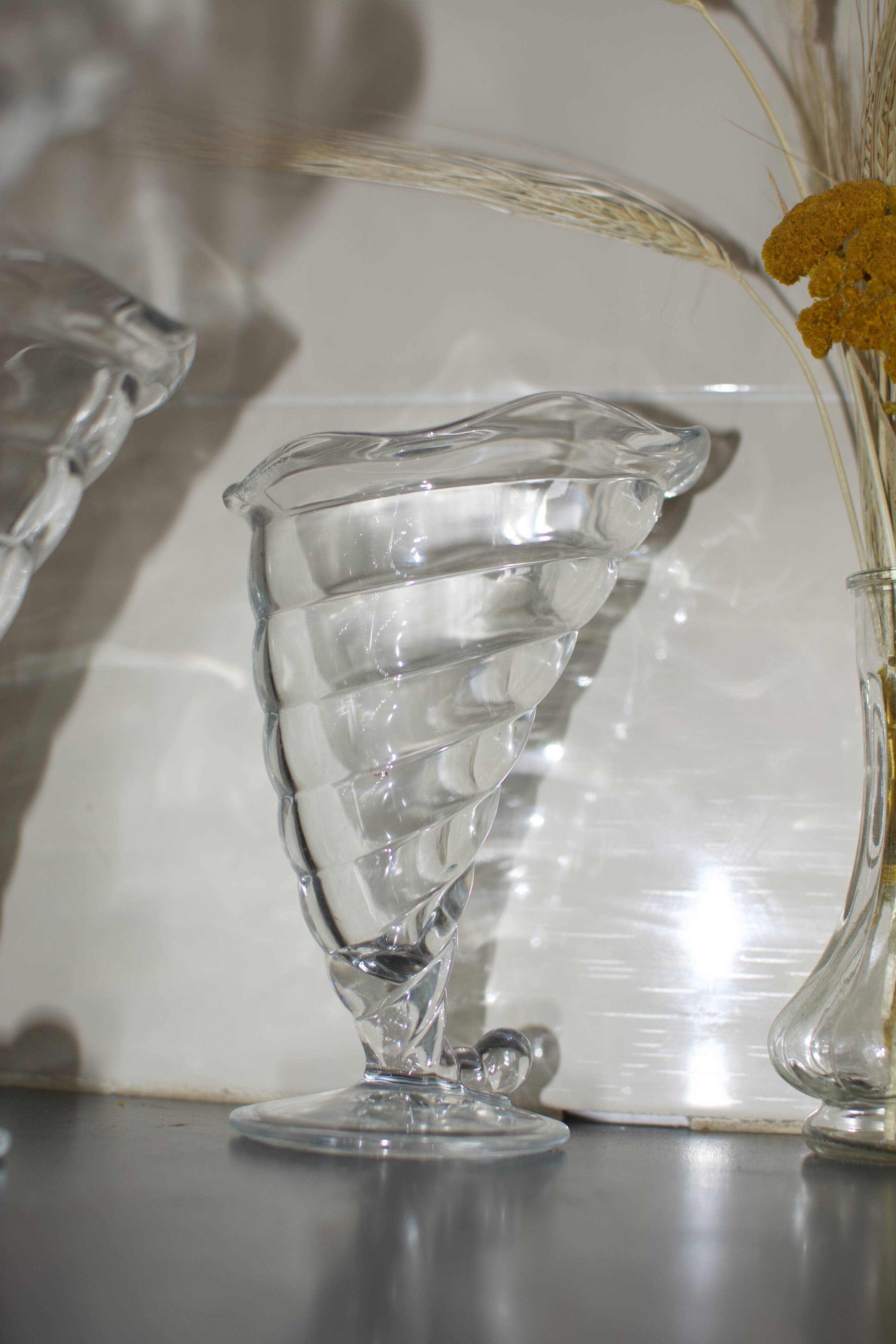 6 Bormioli Rocco Italy Glass Ice Cream Cups