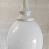 Scandinavian globe opaline suspension style - 1960s/70s