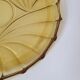 Bell and smoked yellow glass dish