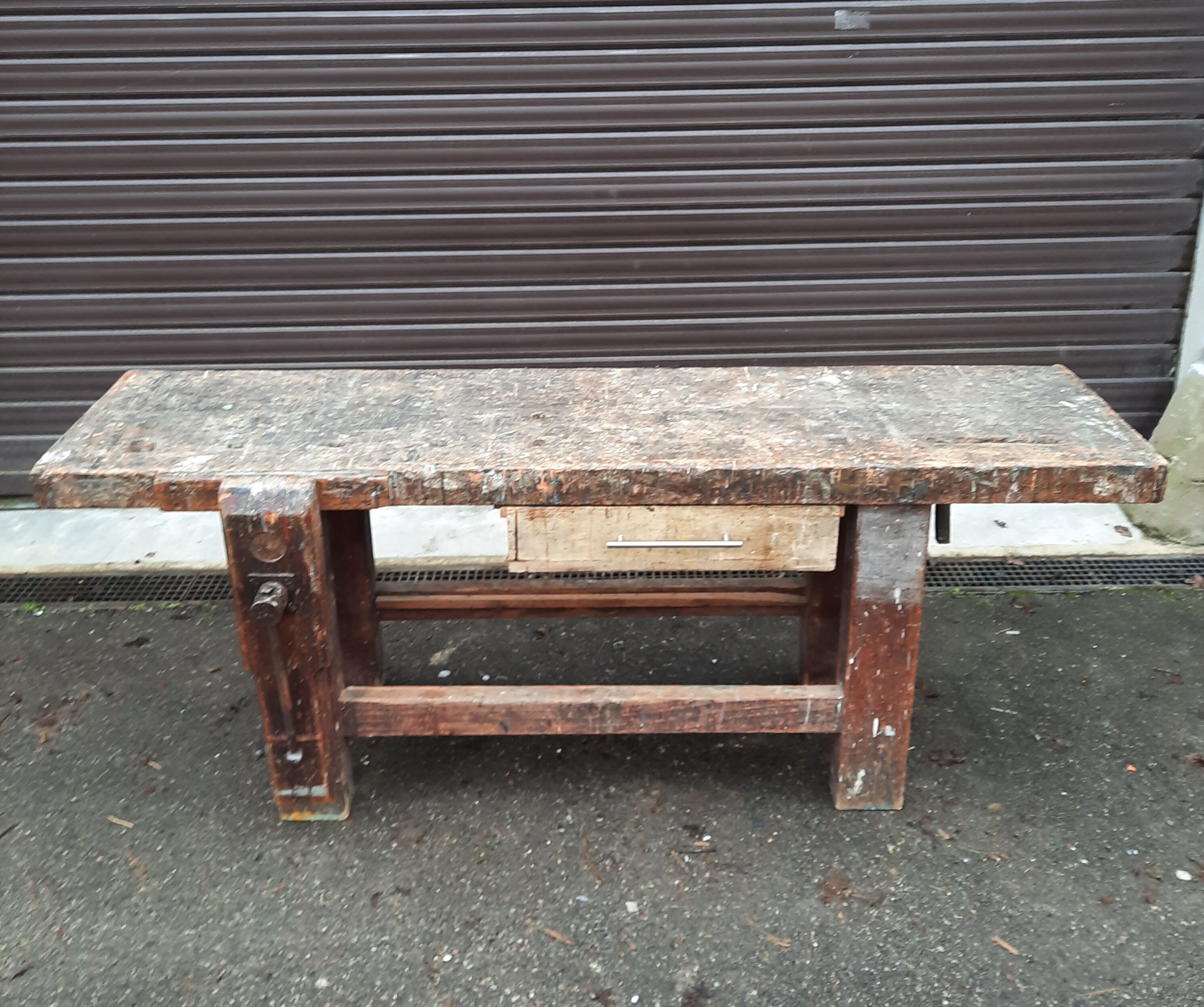 Solid wood workbench