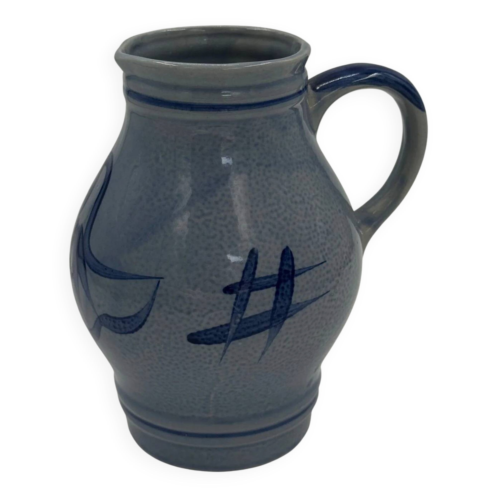 Vintage stoneware jug in Westerwald style