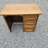 Oak children's desk with drawers