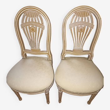 Set of 2 new hot air balloon style chairs