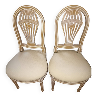 Set of 2 new hot air balloon style chairs