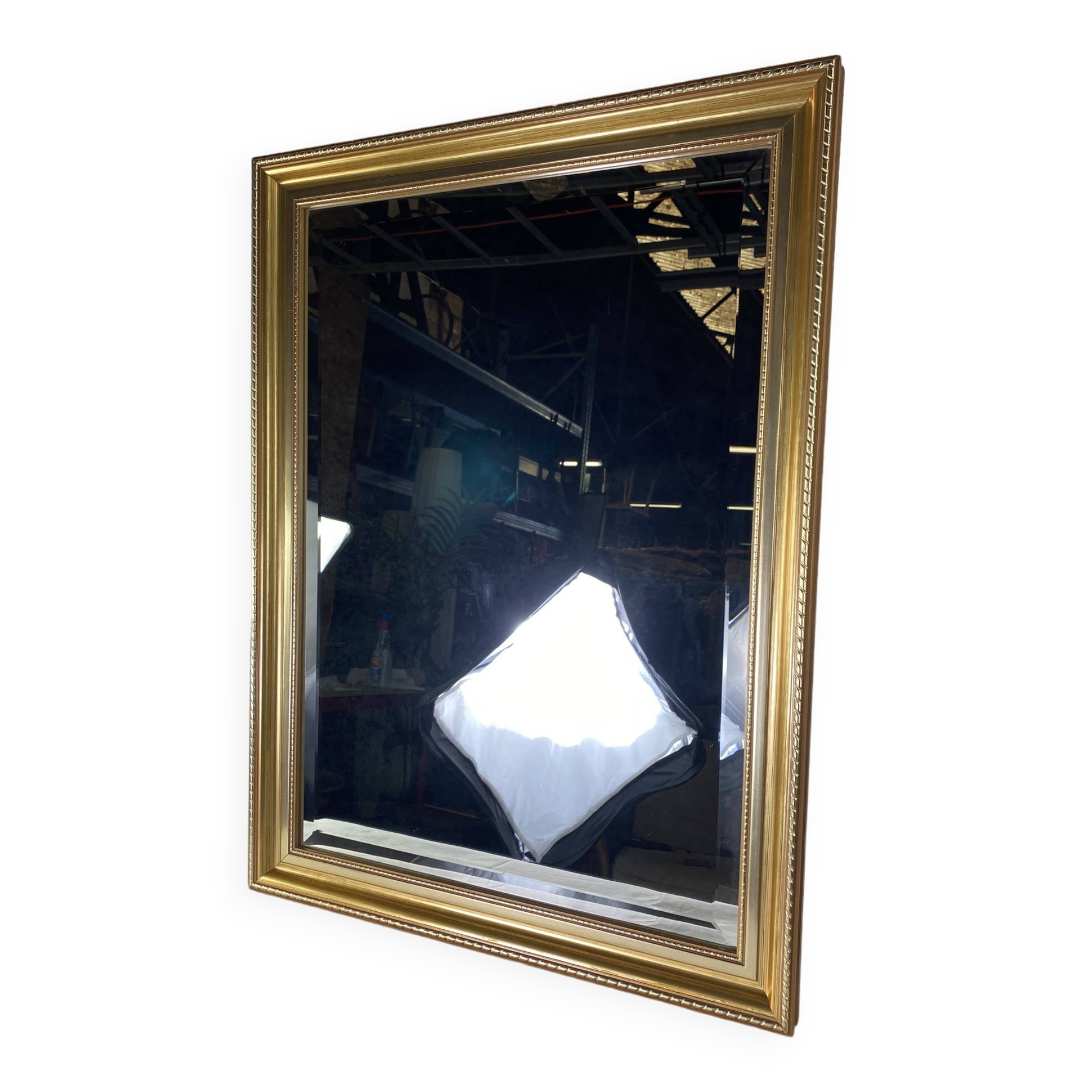 Gold Beveled Mirror