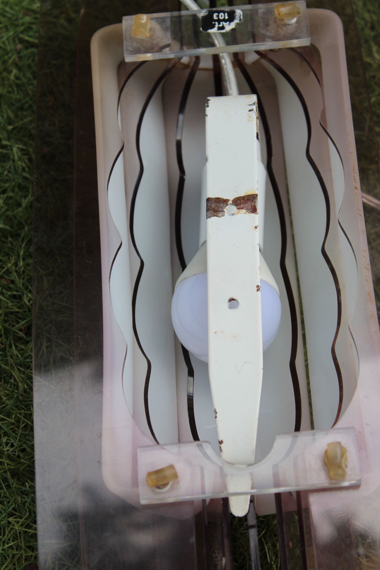 Set sconces Guzzini bagno vintage 70s