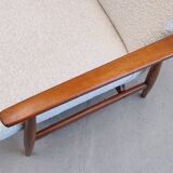 Mid-Century Ivory Boucle Armchairs by Henryk Lis, 1967