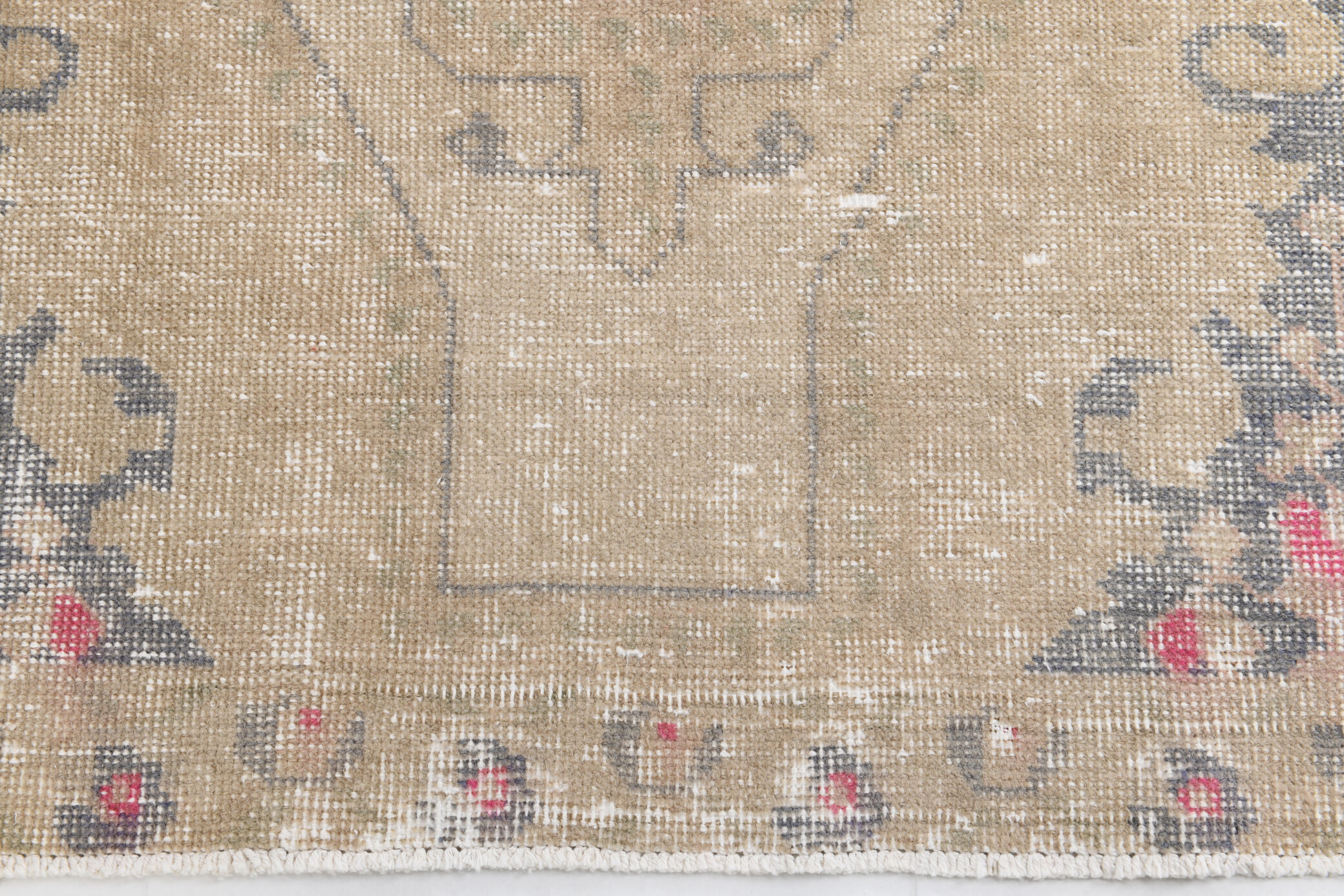 4x7 faded brown turkish rug