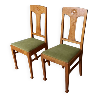 Danish Oak Chairs, 1940s